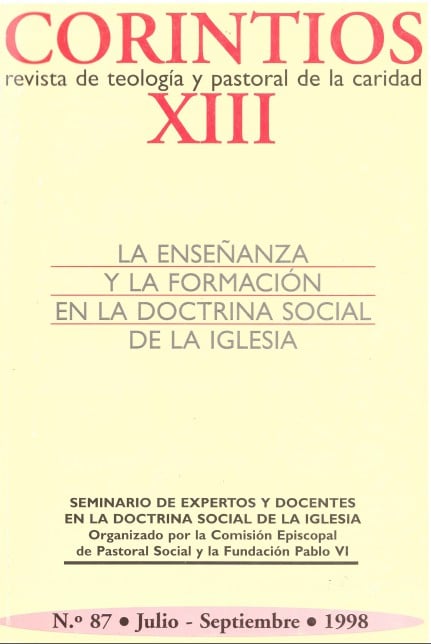 La Enseñanza y la Formación en la Doctrina Social de la Iglesia | Cáritas La Enseñanza y la Formación en la Doctrina Social de la Iglesia | Cáritas