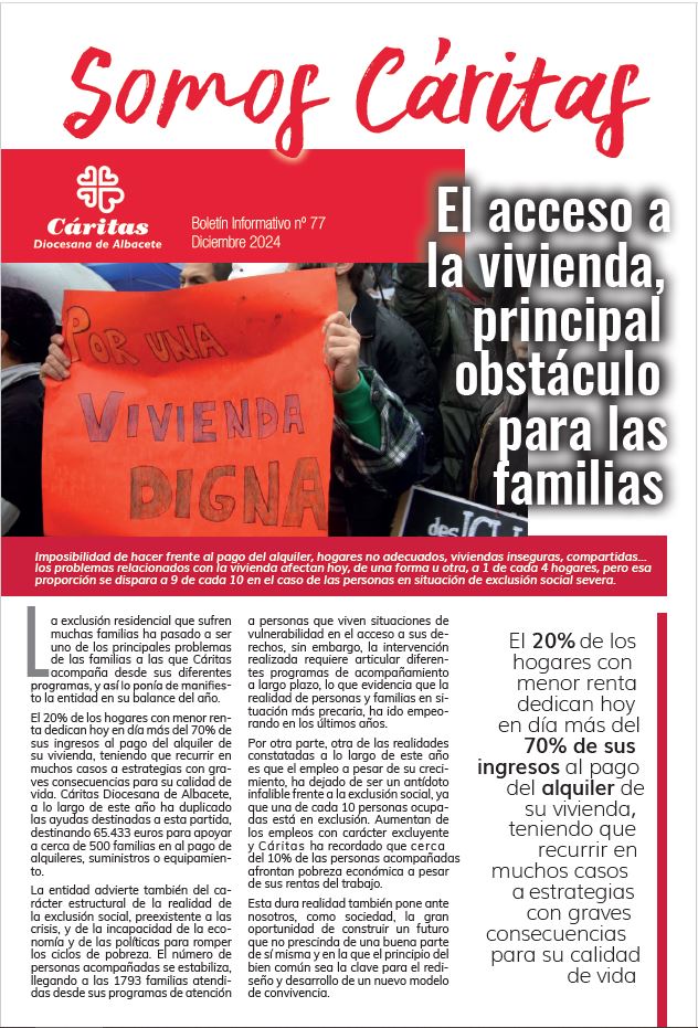 Somos Cáritas. Diciembre 2024
